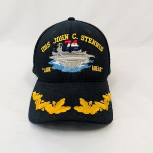 USS John C Stennis CVN-74 Hat Cap Scrambled Eggs Officer Navy Command Caps USA